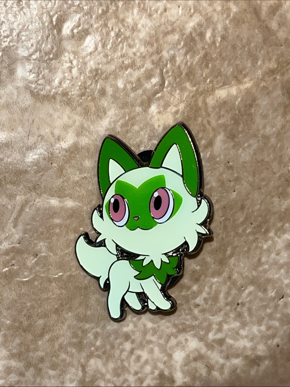 Pokemon Green Grass Cat Enamel Pin